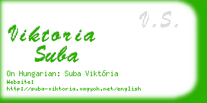 viktoria suba business card