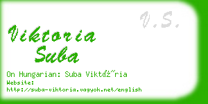 viktoria suba business card